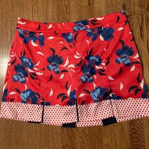 NWOT Red Izod Golf Skirt SZ 18